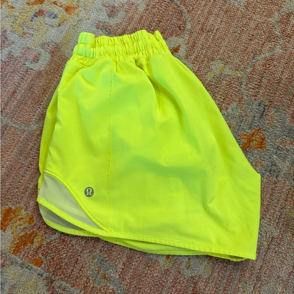 SOLD ‼️Lululemon Bright Yellow Athletic Shorts